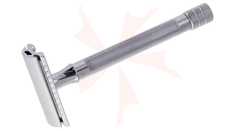 Merkur Long Handle Double Edge Three Piece Safety Razor 4 inch Long