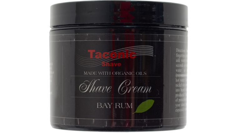Taconic Bay Rum Shave Cream, 4 oz. Tub