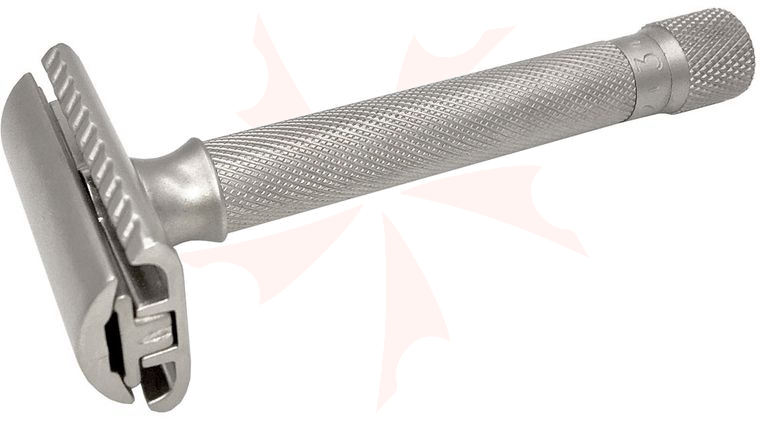 Parker Variant Satin Chrome Finish Safety Razor, 4 inch Overall