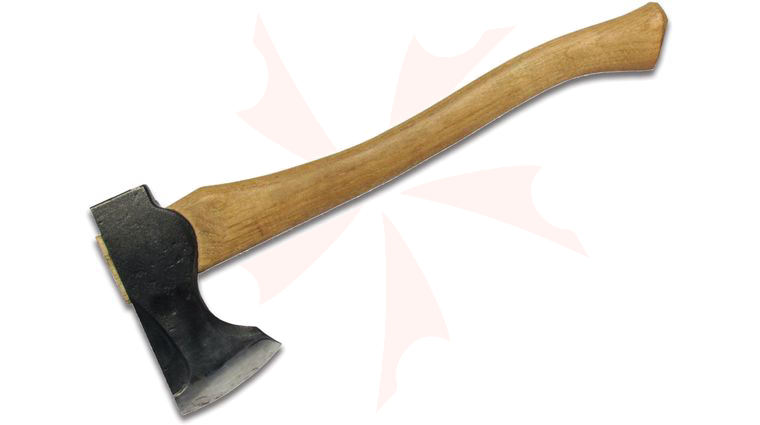 Council Tool Wood-Craft Pack Axe 19 inch Overall, Curved Hickory Handle, Leather Sheath