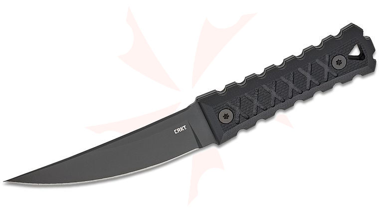 Columbia River CRKT 2924 James Williams HZ4 Fixed Blade Knife 4.76 inch SK-5 Black Blade, Black G10 Handle, Kydex Sheath with Metal Clip