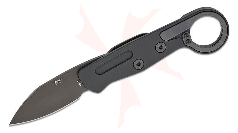 Columbia River CRKT 4050K Kinematic Provoke EDC Folding Karambit 2.56 inch D2 Ti Nitride Drop Point Blade, Black Aluminum Handles