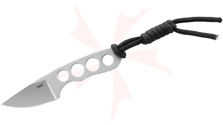 Columbia River CRKT 2408 Jesper Voxnaes Bita Neck Knife Fixed 1.9 inch Plain Blade, Plastic Sheath