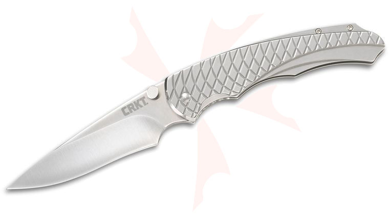 Columbia River CRKT 7040 Cobia Assisted Folding 2.94 inch Blade, Stainless Steel Handles Lerch Design