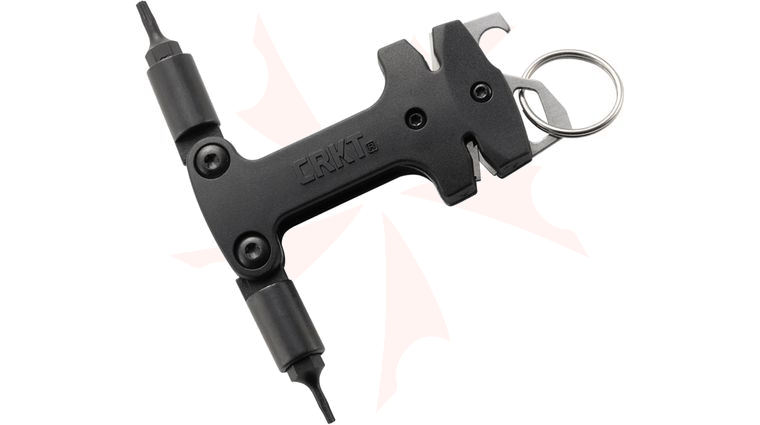 Columbia River CRKT Mini Keychain Knife Maintenance Tool, T6 and T8 Torx with Tungsten Carbide Field Sharpener