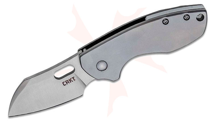 Columbia River CRKT 5311 Jesper Voxnaes Pilar Folding Knife 2.402 inch Satin Plain Blade, Stainless Steel Handles