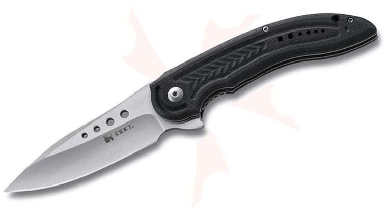 Columbia River 5340 Carajas Folding Knife 3.12 inch Satin Plain Blade, G10 Handles