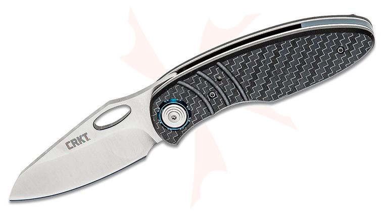 Columbia River CRKT 5375 Eric Ochs Trask Deadbolt Folding Knife 3.332 inch D2 Satin Plain Blade, Glass-Reinforced Nylon Handles