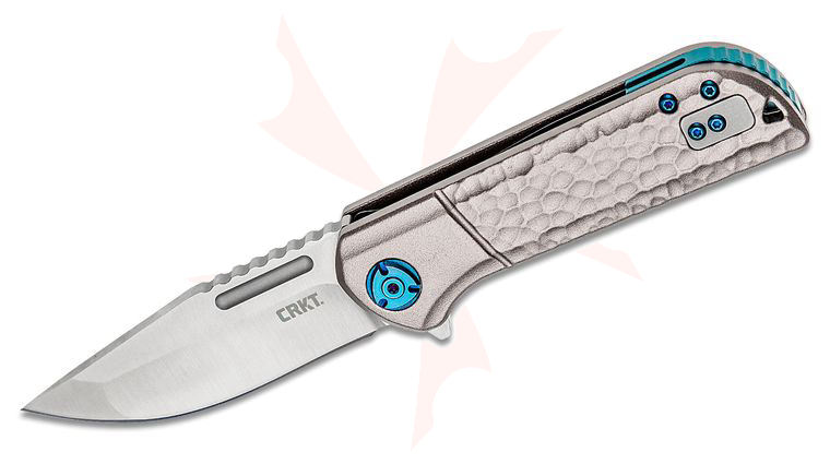 Columbia River CRKT 6525 Liong Mah Lanny Assisted Flipper Knife 3.175 inch Satin Plain Blade, Aluminum Handles