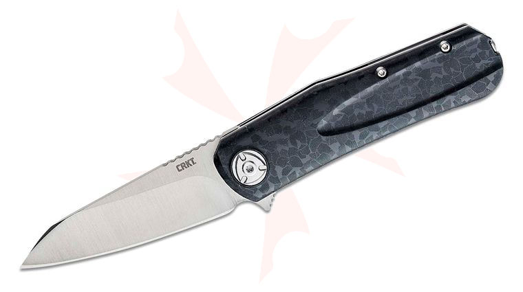 Columbia River 6535 Liong Mah Mah-Hawk Assisted Flipper Knife 3.19 inch D2 Satin Modified Sheepsfoot, Black GRN Handles