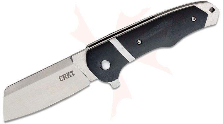 Columbia River CRKT 7270 Philip Booth Ripsnort Flipper Knife 2.831 inch Satin Plain Blade, Polyoxymethylene Handles
