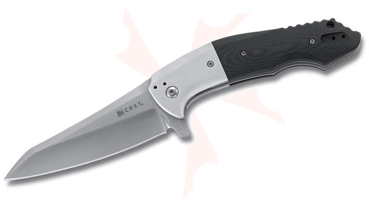 Columbia River 8900 Mah Eraser Folder 3.875 inch Plain Satin Blade, Aluminum and G10 Handles