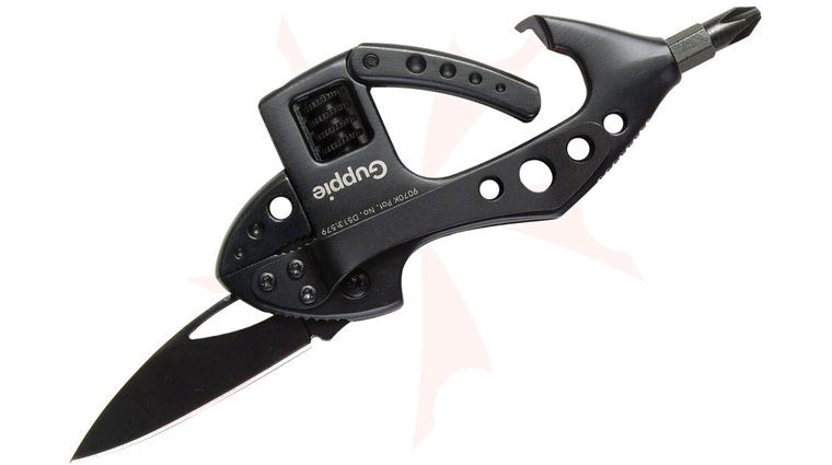 Columbia River CRKT 9070K Guppie Multi-Tool Adjustable Wrench, Bit Carrier Plus, Black