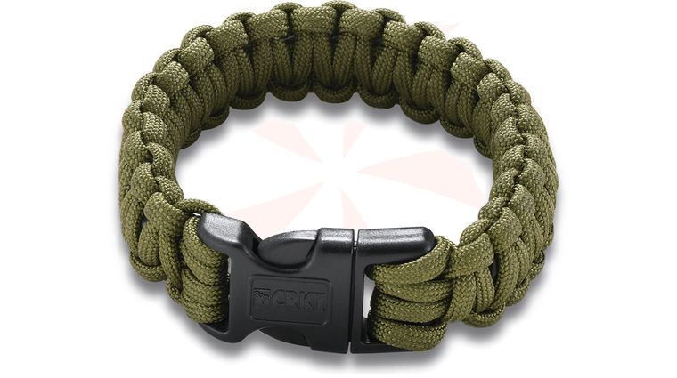 Columbia River 9300DL (Large) Onion Survival Para-Saw Paracord Bracelet, OD Green