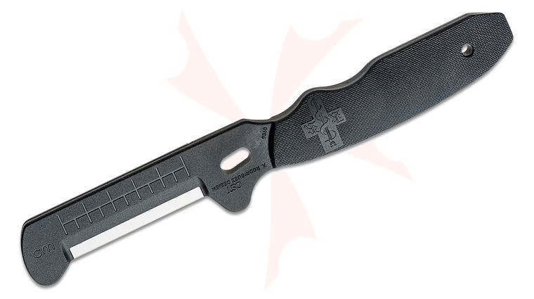 Columbia River CRKT 9860 CST Combat Stripping Tool Fixed 2.125 inch Replaceable Razor Blade, Black GRN Handle, MOLLE Sheath
