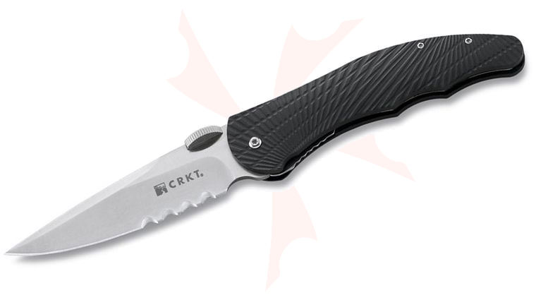 Columbia River 1061 Enticer Assisted 3.24 inch Satin Combo Blade, Glass Filled Nylon Handles