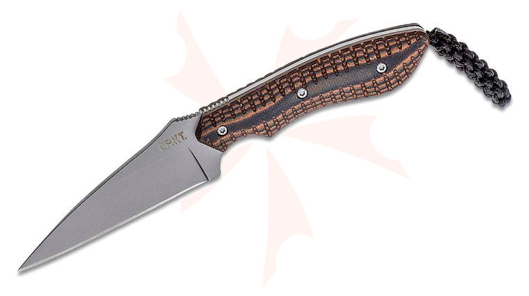 Columbia River CRKT 2388 Folts S.P.E.W. Small Pocket Everyday Wharncliffe Fixed 3 inch Blade, G10 Handles