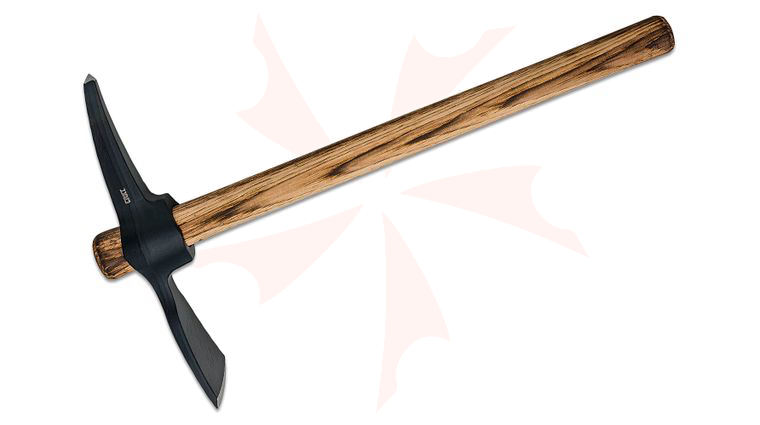 Columbia River CRKT 2738 RMJ Chogan Mattock Tomahawk, 19 inch Overall, Burnt Tennessee Hickory Handle