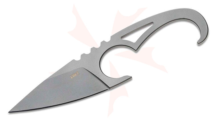 Columbia River CRKT 2909 James Williams SDN Fixed Blade Knife 2.65 inch Bead Blast Blade, One-Piece Steel Handle, Thermoplastic Sheath