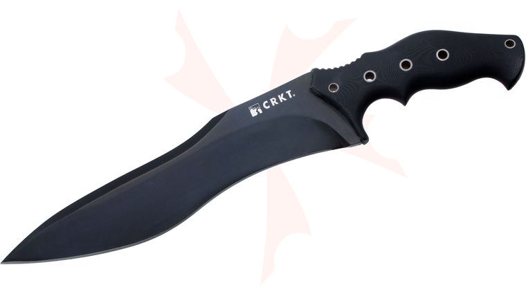 Columbia River K100KKP Ken Onion Redemption 9.5 inch Tactical Fixed Blade, Black G10 Handles