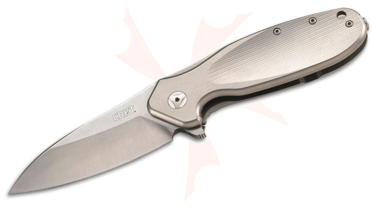 Columbia River K280TXP Ken Onion Hi Jinx 3.32 inch Plain Sleipner Steel Blade, Titanium Handles