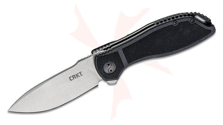 Columbia River CRKT K290KXP Ken Onion Prowess Flipper 3.368 inch Satin Plain Blade, Nylon with Glass Fiber Handles