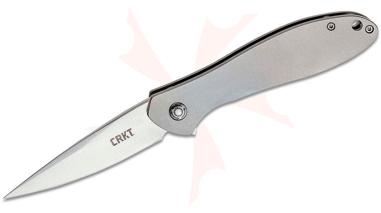 Columbia River CRKT K456XXP Ken Onion Eros Large Gentleman's Folder 2.84 inch Blade, Stainless Steel Handles