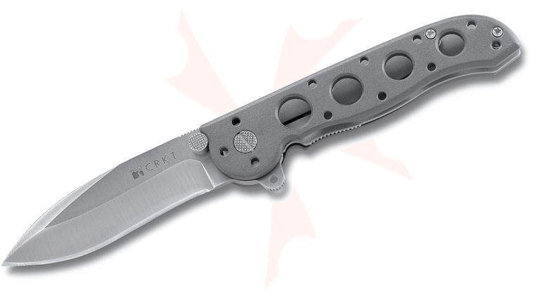 Columbia River Carson M21-02 Folding Knife 3 inch Satin Plain Blade, Aluminum Handles