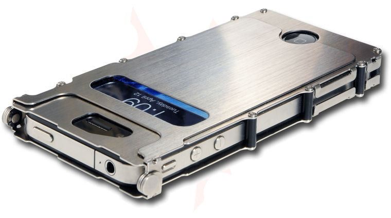 Columbia River iNoxCase Stainless Steel iPhone 4 or iPhone 4S Case, Silver