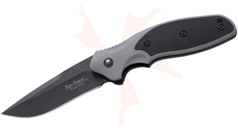 Columbia River K470KKP Ken Onion Shenanigan Flipper 3.25 inch Ti Black Plain Blade, Aluminum Handles