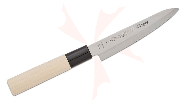Due Cigni by Fox 5 inch Petty Paring Knife, Wood Handle Japanese Made