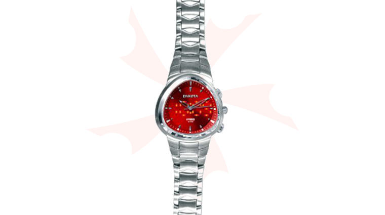 Dakota Ladies Watch Stainless Steel Bracelet and Dial Easy Read EL - Petite Silver Case/White Dial Twist – dakotawatch main image 2