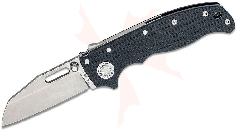 Andrew Demko AD20.5 Shark Lock Folding Knife 3 inch CPM-S35VN Shark Foot Blade, Textured Black G10 Handles