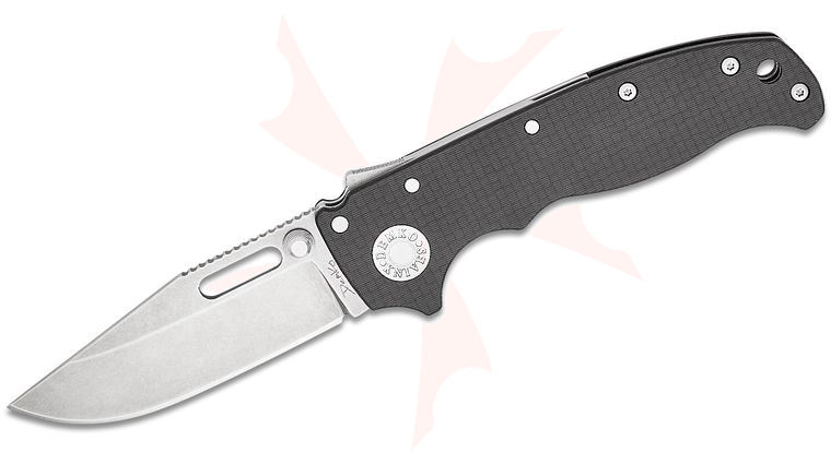 Andrew Demko AD20.5 Shark Lock Folding Knife 3.2 inch CPM-20CV Clip Point Blade, Carbon Fiber Handles