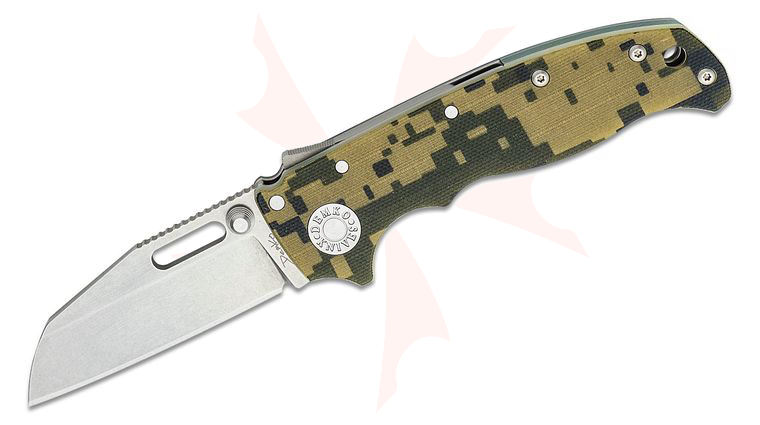 Andrew Demko AD20.5 Shark Lock Folding Knife 3 inch CPM-S35VN Shark Foot Blade, Peel-Ply Digital Camo G10 Handles