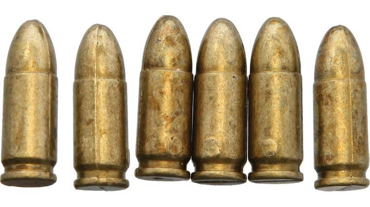 Denix 9mm Replica Bullets, Set of 6