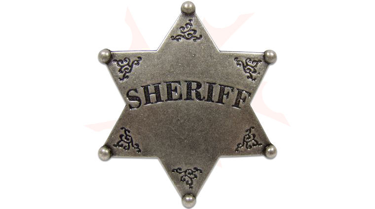 Denix Replica Sheriff's Badge, Burnished Nickel