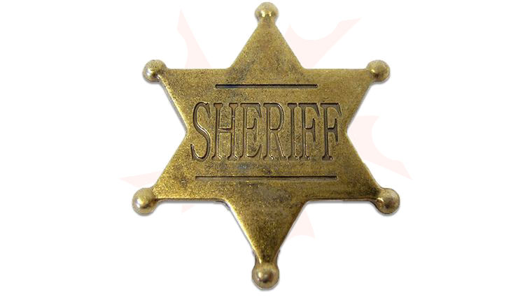 Denix Replica Sheriff's Badge, Burnished Gold