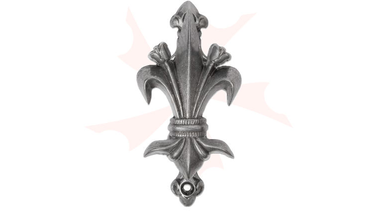 Denix 2-Piece Fleur de Lys Wall Hanger, Pewter
