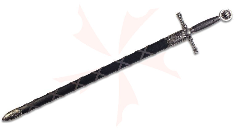 Denix Reproduction Excalibur Sword with Scabbard, Nickel