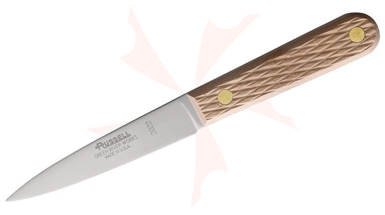 Dexter Green River Fish Knife Fixed Blade 4.5 inch Carbon Steel Satin Blade, Wooden Handle, No Sheath