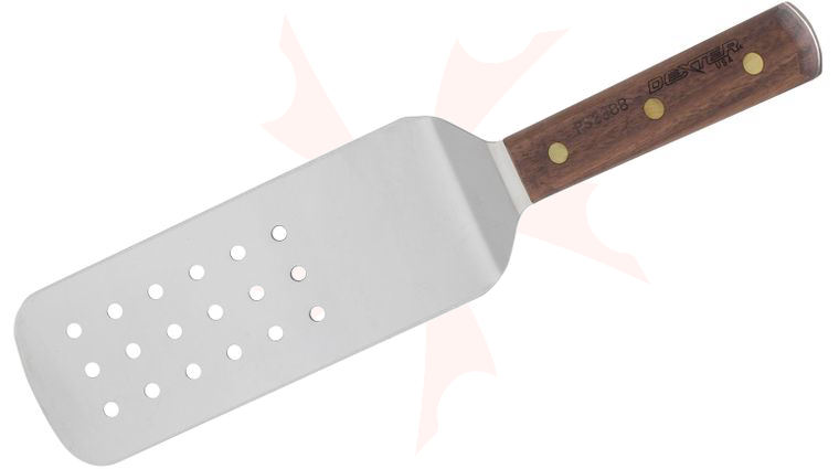 Dexter Perforated Cake Turner Walnut Handle 14 inch Overall Length Spatula, Made in the USA