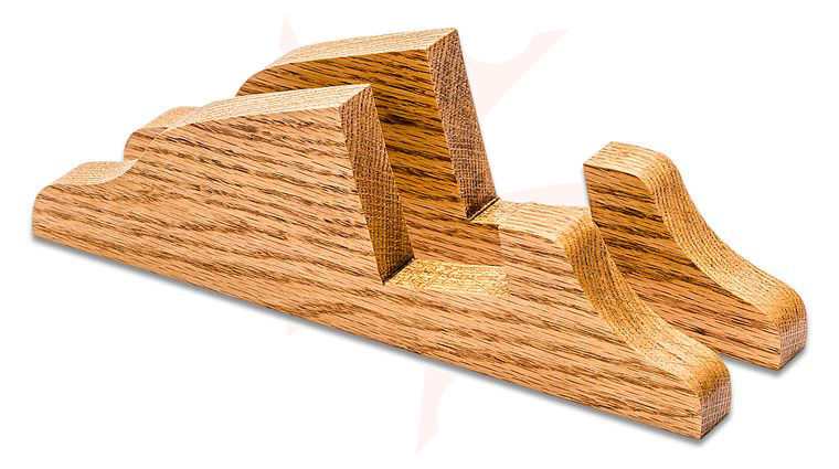 S&D Enterprises Display Case Feet - Oak Wood For 1.875 inch Case