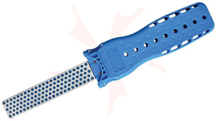 DMT DoubleFlip Double-Sided Sharpener 4 inch Fine/Coarse Ceramic Stone, Blue Handle with Bottle Opener