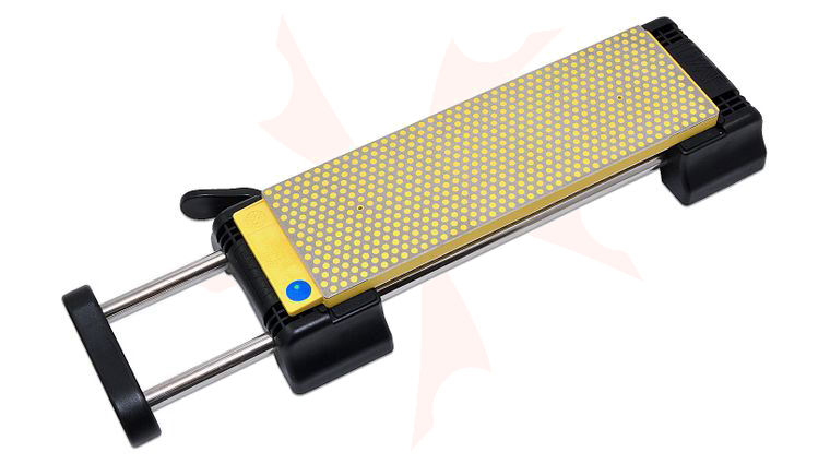 DMT 8 inch DuoSharp Bench Stone, Coarse / Extra-Coarse, Adjustable Universal Base