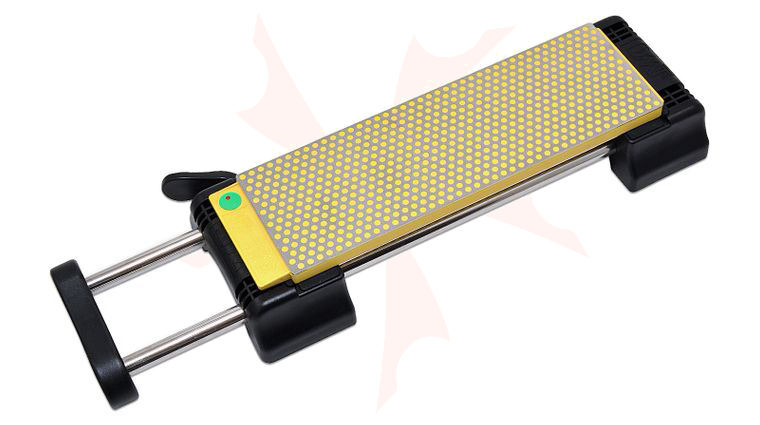 DMT 8 inch DuoSharp Bench Stone, Extra-Fine / Fine, Adjustable Universal Base