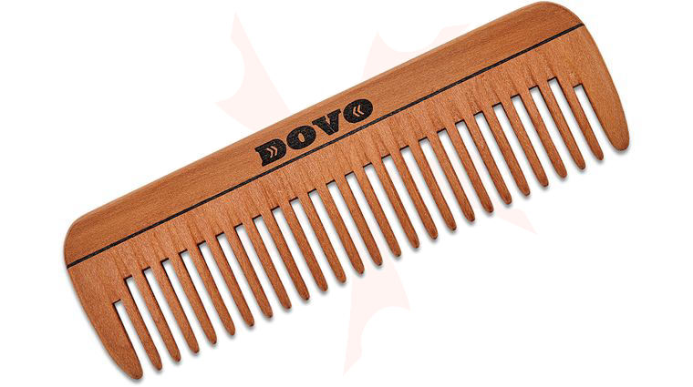 DOVO Pear Wood Pocket Comb - Medium