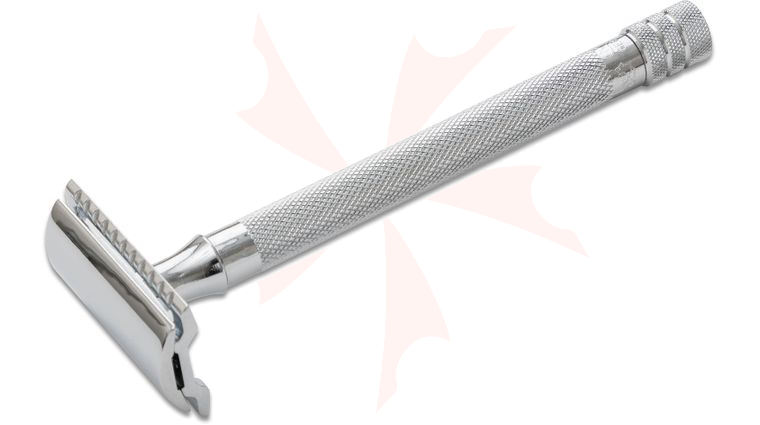 Merkur By Dovo 24C Long Handle Double Edge Safety Razor 5 inch Long