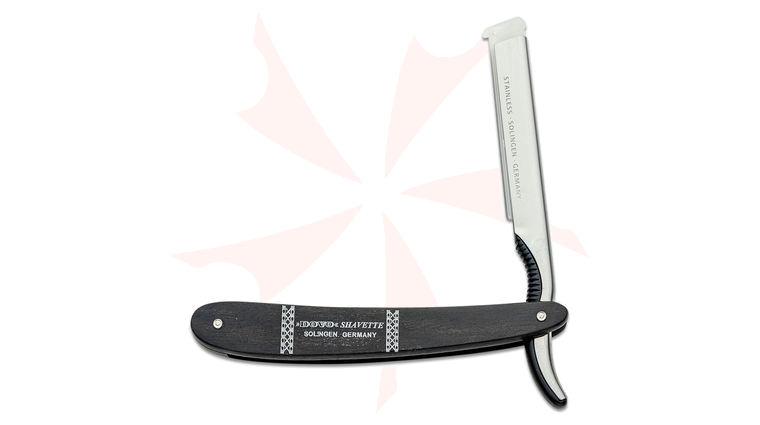 DOVO Shavette Replaceable Blade Straight Razor, Ebony Handles
