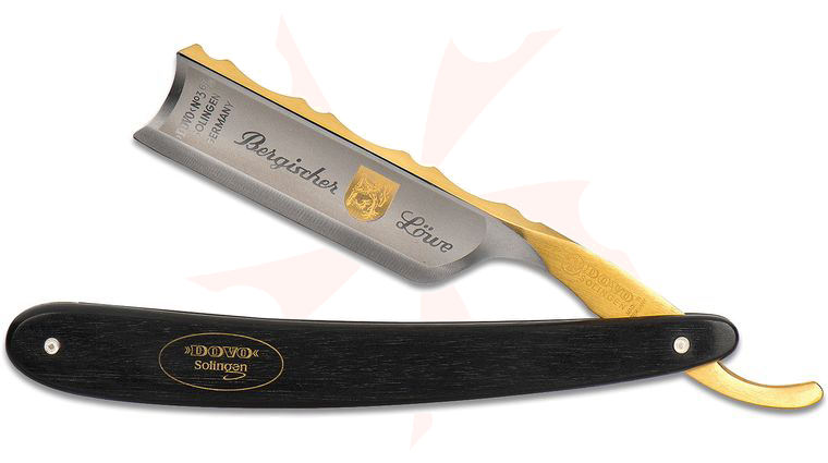 DOVO Straight Razor 6/8 inch Full Hollow Ground Carbon Steel Blade, Ebony Handles